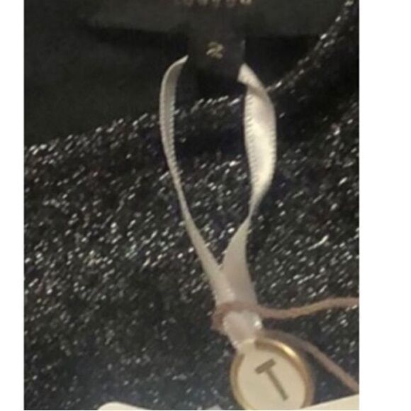 Ted Baker Women’s Size 2 Hannah Bell Sleeve Mini Dress Grey Sparkle Metallic - Picture 15 of 15